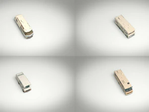 pacchetto camper low poly Modello 3D