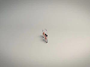low poly chopper bike 3D Model