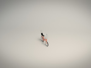 low poly chopper bike Modèle 3D