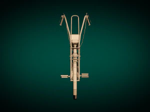 low poly chopper bike 3D Model
