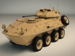 low poly tank 05 3D Model