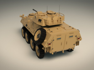 low poly tank 05 3D Model