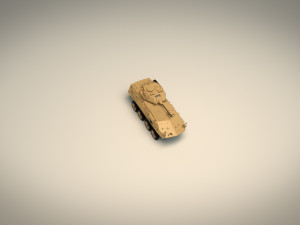 low poly tank 05 3D Model