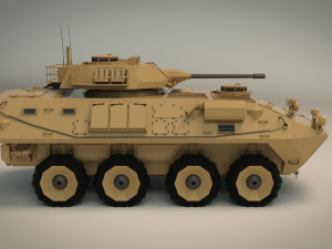 low poly tank 05 3D Model