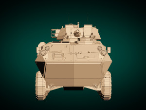 low poly tank 05 3D Model