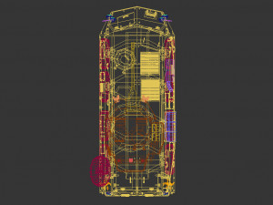 low poly tank 05 3D Model