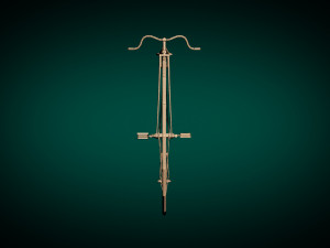 low poly antique bike Model 3D