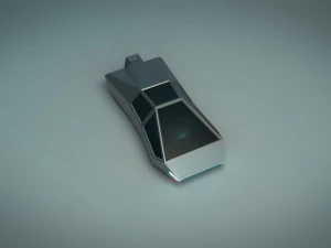 Auto di fantascienza low poly 03 Modello 3D