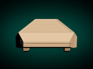 low poly sci-fi car 03 Model 3D