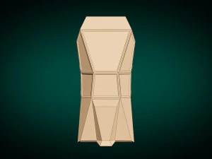 Auto di fantascienza low poly 03 Modello 3D