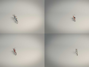 low poly bike pack 02 3D Model