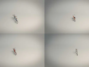 low poly bike pack 02 3D Model