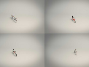 low poly bike pack 02 3D Model