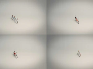 low poly bike pack 02 3D Model