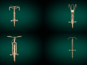 low poly bike pack 02 3D Model