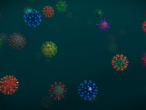 low poly virus pack 01 Modèle 3D
