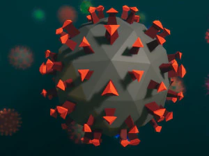 laag poly-viruspakket 01 3D Model