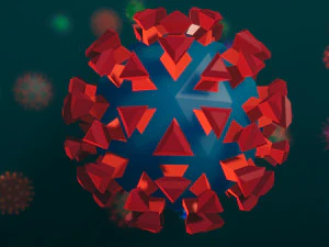 laag poly-viruspakket 01 3D Model