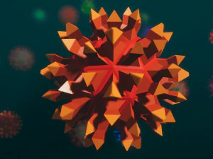 laag poly-viruspakket 01 3D Model