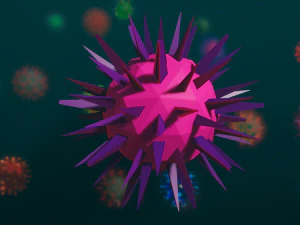 laag poly-viruspakket 01 3D Model