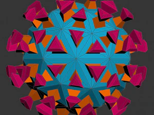 laag poly-viruspakket 01 3D Model