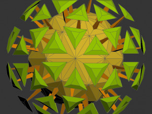 low poly virus pack 01 Modèle 3D
