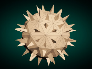 low poly virus pack 01 Modèle 3D