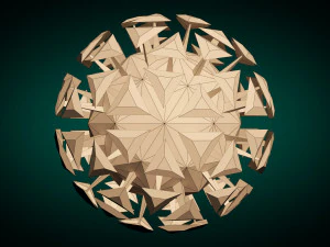 laag poly-viruspakket 01 3D Model