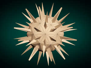 low poly virus pack 01 Modèle 3D