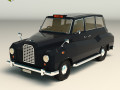 low poly taxi cab 03 Modelo 3D