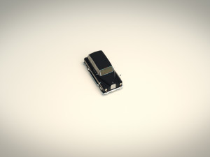 low poly taxi cab 03 3D Model