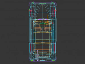 low poly taxi cab 03 3D Model