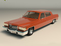 low poly sedan car 09 3D 模型