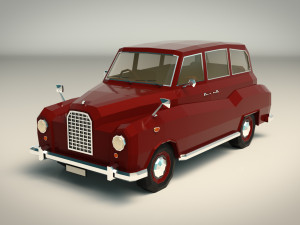 low poly sedan car 10 Modelo 3D