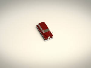 low poly sedan car 10 Modelo 3D