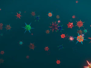 low poly virus pack 02 3D Model
