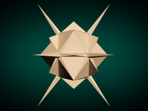 low poly virus pack 02 Modello 3D