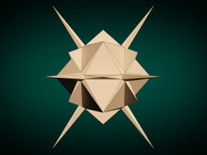 low poly virus pack 02 3D Model