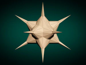 low poly virus pack 02 3D Model