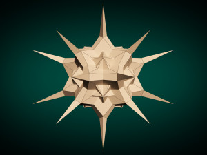 low poly virus pack 02 Modello 3D
