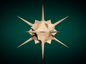 low poly virus pack 02 Modello 3D