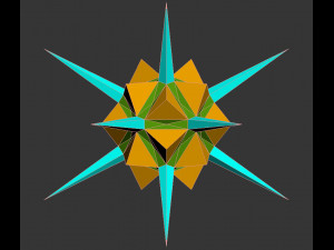 low poly virus pack 02 Modello 3D