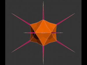 low poly virus pack 02 Modello 3D