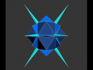 low poly virus pack 02 Modello 3D