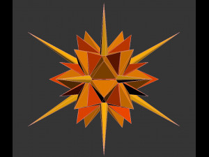 low poly virus pack 02 Modello 3D