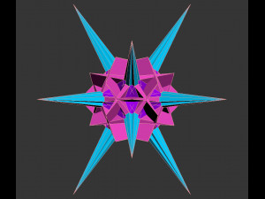 low poly virus pack 02 Modello 3D