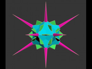 low poly virus pack 02 Modello 3D
