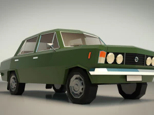 Low-Poly-Limousine 11 3D Modell