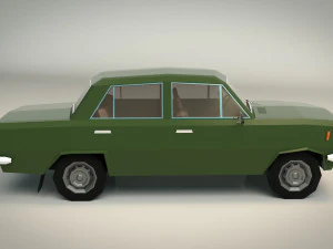 Low-Poly-Limousine 11 3D Modell