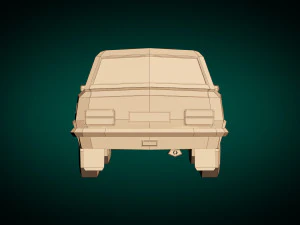 Low-Poly-Limousine 11 3D Modell